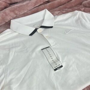Nike Dry Men’s Standard Fit Golf Shirt White